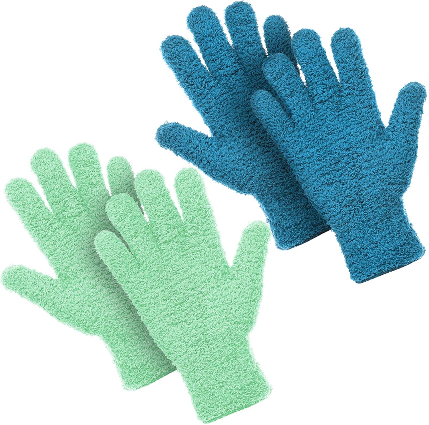 Microfiber Dusting Gloves Cleaning Gloves Dusting Gloves for Kitchen House  Cleaning Cars Trucks Blinds Dusting Cleaning (2 Pairs) 